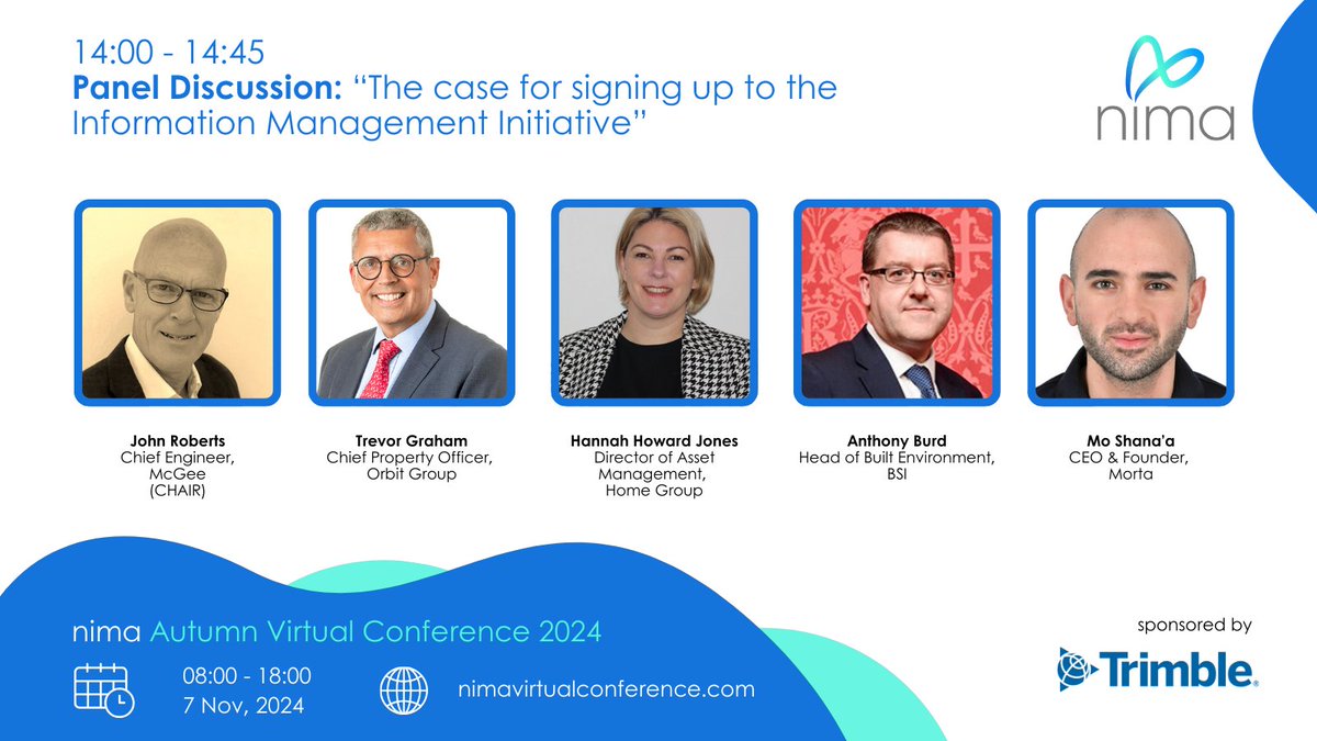 We are ready to start our live streaming again from 14:00 GMT today.

Join us on the virtual Main Stage for our next Panel Discussion on the case for signing up to the #InformationManagementInitiative! 

There is still time to register: wearenima.im/events-calenda…