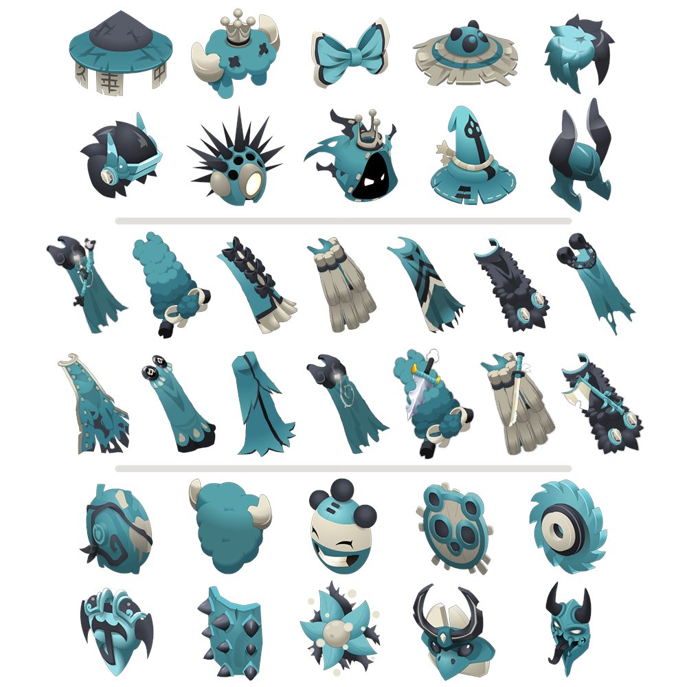 SkinDofusUnity's tweet image. Pour la sortie de Dofus Unity (3.0), @AnkamaGames propose 4 packs cosmétiques à l'achat ! 
"Du Skill il en faut, mais toujours avec Style!" 
Voici les visuels des apparats qui seront à disposition dans les packs ! (colorivants)
#DOFUS #DofusUnity #Dofus3