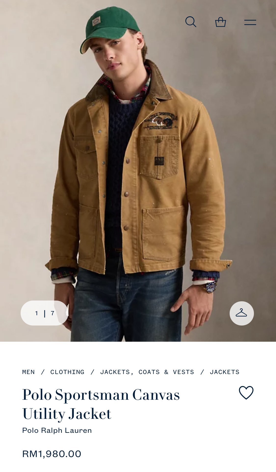 ジャケット・アウター Polo Country Sportsman Canvas Jacket Polo Ralph Lauren Country Sportsman Canvas Work Jacket Mens