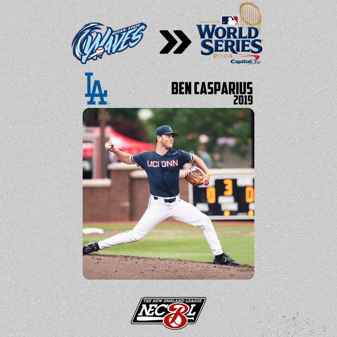 The New England League (@thenecbl) on Twitter photo Congratulations to Ocean State’s Ben Casparius who earned the starting nod for the LA Dodgers in game 4 of the World Series‼️🔥
#necbl #mlb #playoffs #baseball <a href="/OceanStateWaves/">Ocean State Waves</a> Congratulations to Ocean State’s Ben Casparius who earned the starting nod for the LA Dodgers in game 4 of the World Series‼️🔥
#necbl #mlb #playoffs #baseball <a href="/OceanStateWaves/">Ocean State Waves</a>