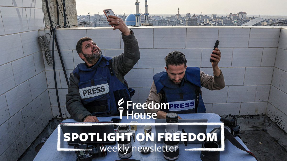 Today's Spotlight🔆on Freedom:

🎥 Israel Cannot Remain a Democracy Without Protecting Press Freedom
🇺🇸 Committing to Democratic Principles After Trump Election Victory
🚨 Freedom House Announces New President and CEO

More: bit.ly/FH-11-7
Subscribe: