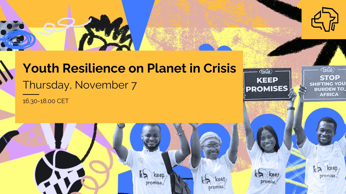 APRI - Africa Policy Research Institute (@apri_africa) on Twitter photo Do not forget: We are going live today! APRI’s Youth Climate Resilience launch event in partnership with the <a href="/MastercardFdn/">Mastercard Foundation</a> takes off today at 4:30-6 PM CET📍
Get to hear the young african activists and entrepreneurs changing narratives and driving change.
You can follow the Do not forget: We are going live today! APRI’s Youth Climate Resilience launch event in partnership with the <a href="/MastercardFdn/">Mastercard Foundation</a> takes off today at 4:30-6 PM CET📍
Get to hear the young african activists and entrepreneurs changing narratives and driving change.
You can follow the