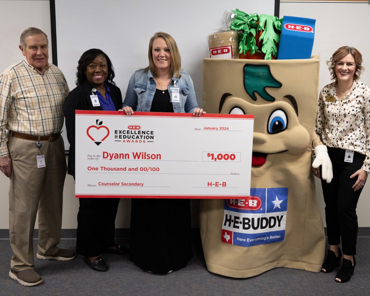 HEB Excellence in Education tweet media