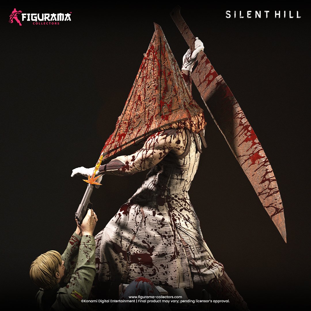 Figurama1's tweet image. 😱 PYRAMID HEAD IS COMING 😱
Join the waitlist now and hope that Pyramid Head comes knocking.
tinyurl.com/SH2FIG

Silent Hill 2 is one of the best games around and we knew we had to make a statue to bring this game into the real world.

#silenthill2 #sh2 #konami…