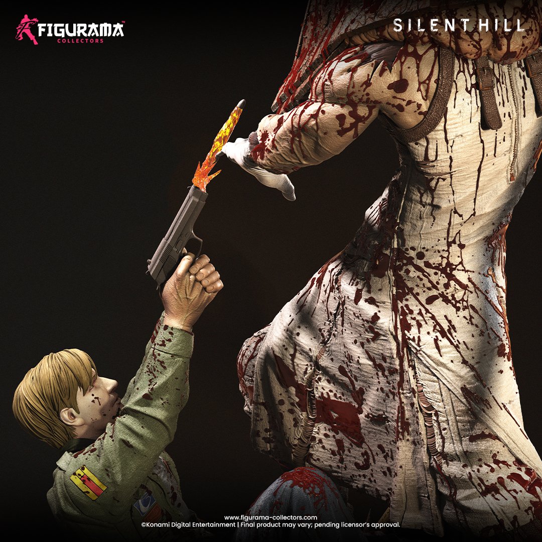 Figurama1's tweet image. 😱 PYRAMID HEAD IS COMING 😱
Join the waitlist now and hope that Pyramid Head comes knocking.
tinyurl.com/SH2FIG

Silent Hill 2 is one of the best games around and we knew we had to make a statue to bring this game into the real world.

#silenthill2 #sh2 #konami…