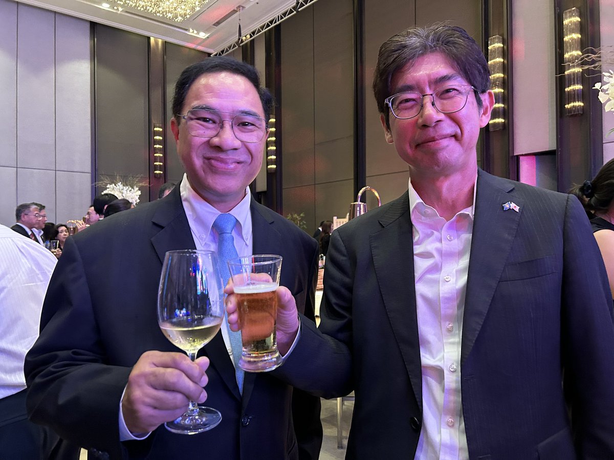 amb_japan_asean's tweet photo. Greatly honoured to be invited to the 50th #ASEAN-🇯🇵 Business Meeting (#AJBM) in Bangkok. Looking forward to the launch of the ASEAN-🇯🇵 platform for talent circulation driven by @KeizaiDoyukai toward next year! https://t.co/isXGRYgDeW
