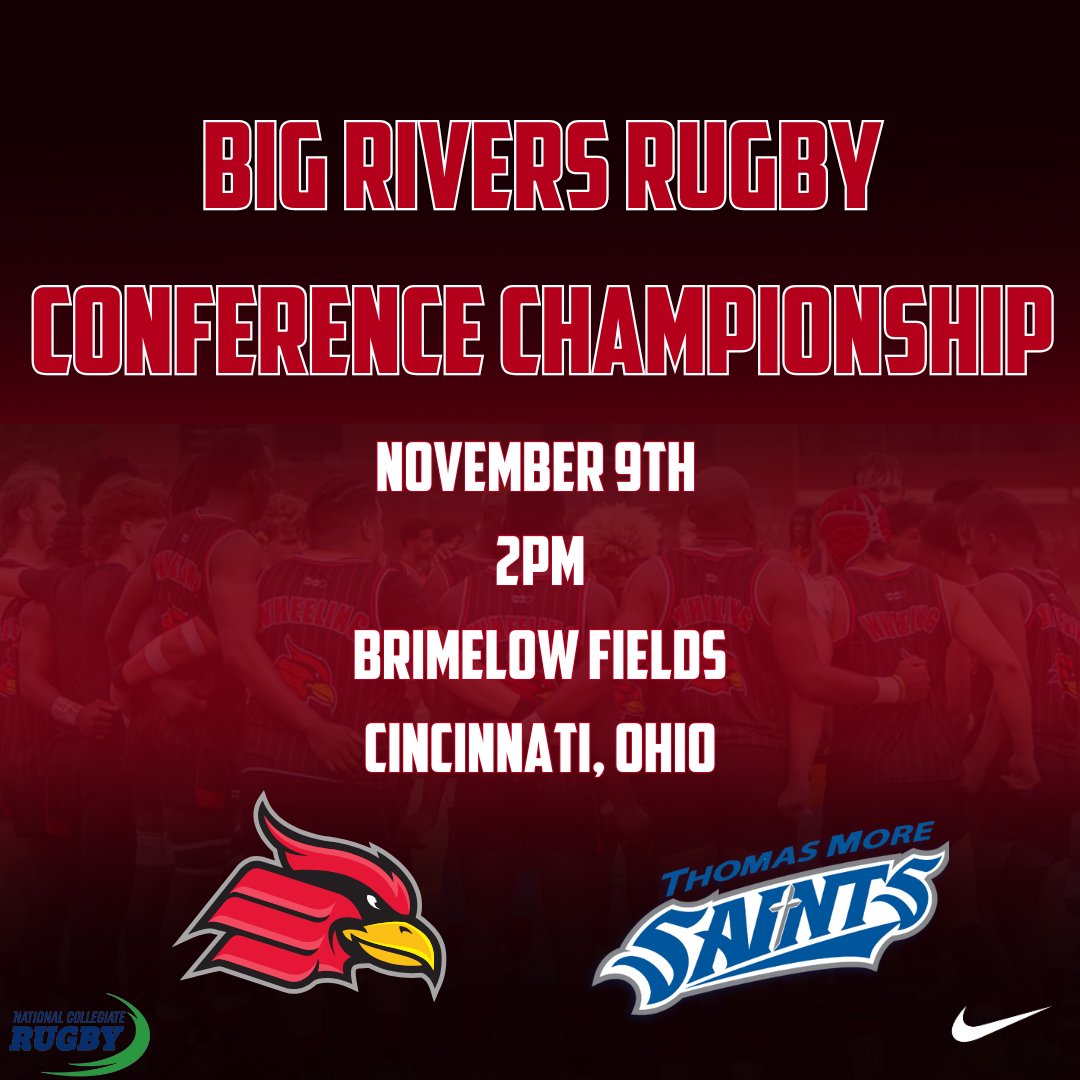 The playoff stretch continues for Wheeling Athletics with <a href="/WheelingRugby/">Wheeling Rugby</a> heading to the BRRC Championships 🏉🏉

They kick-off their tournament run against Thomas More Saturday as they try to claim their second straight conference title #GoCards
