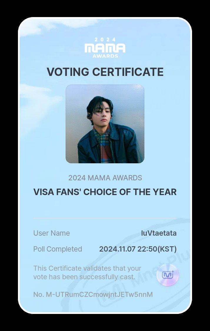 chinsouy's tweet photo. @TAETAE_PH I vote #V for #2024MAMAVOTE https://t.co/40bSzcmk8O