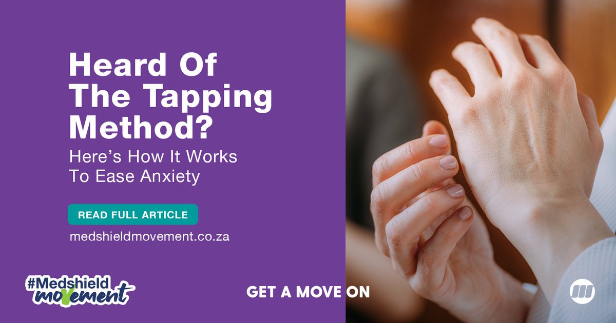 MedshieldSA's tweet image. Feeling anxious? Try the tapping method! This simple technique can help bring calm &amp;amp; balance. Learn how to use it: bit.ly/40IAaX8

#MentalWellness #TappingMethod #MedshieldMovement #FindYourCalm #AnxietyRelief