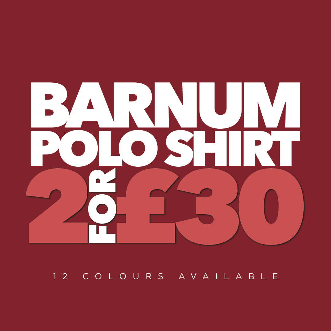 Terraces_Store's tweet image. BARNUMS ARE BACK - 2 FOR £30.00🚨

NO CODE NEEDED - just add the items marked 2 for £30 to your basket, and we'll do the rest &amp;gt;&amp;gt; bit.ly/barnumWO

#terraces #weekendoffender  
#menswear #sale #outlet