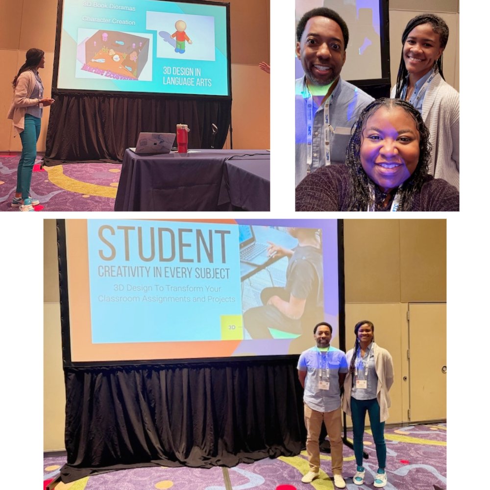 Tonya Fulton🦋 (@apsittonya) on Twitter photo Tinkercad smashed w/ Canva! ❣️Thank you <a href="/apsittommy/">Tommy</a> & <a href="/APSITKrystle/">Krystle Scott, Ed.S.</a> for an awesome session on 3D design & printing to make student learning different and engaging across all subjects. 🤩 #APSInspires #MyAPSTeamRocks🤘🎸
#GaETC24 #EdTech
<a href="/APSInstructTech/">APS IT Department</a> <a href="/apsitnatasha/">Dr. Natasha Rachell</a> <a href="/ahrosser/">Aleigha H-Rosser EdD</a> Tinkercad smashed w/ Canva! ❣️Thank you <a href="/apsittommy/">Tommy</a> & <a href="/APSITKrystle/">Krystle Scott, Ed.S.</a> for an awesome session on 3D design & printing to make student learning different and engaging across all subjects. 🤩 #APSInspires #MyAPSTeamRocks🤘🎸
#GaETC24 #EdTech
<a href="/APSInstructTech/">APS IT Department</a> <a href="/apsitnatasha/">Dr. Natasha Rachell</a> <a href="/ahrosser/">Aleigha H-Rosser EdD</a>