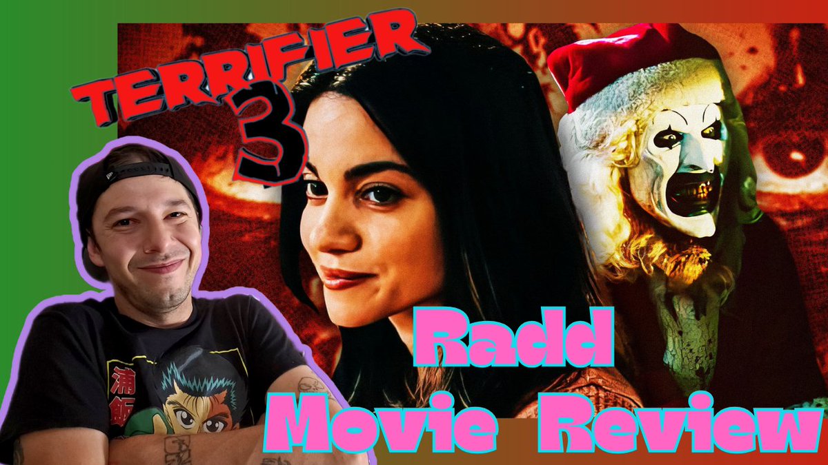 NRadd89's tweet photo. Swing by the channel to hear my thoughts on Terrifier 3. The latest film in the Terrifier Franchise. 
#HorrorCommunity #Terrifier3
#MutantFam
https://t.co/O4REoYyjGT https://t.co/4kLzeAWZEb
