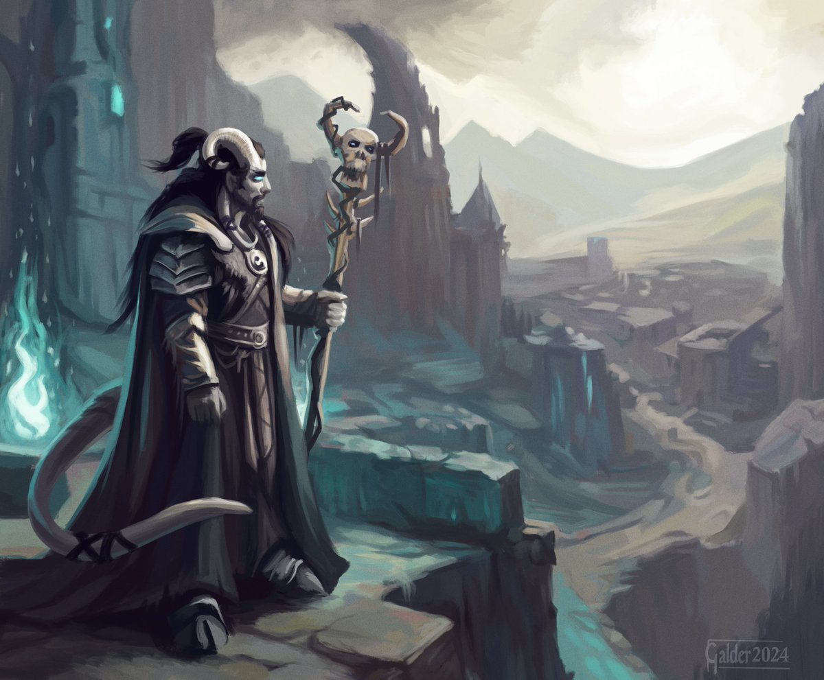 Kharuun, the Death Whisperer. An Auchenai who now fights for the Brigade. Thoroughly enjoyable piece I've spent quite a while on. One brush challenge again 😅. Enjoy!

#Warcraft #worldofwarcraft #WarcraftArt