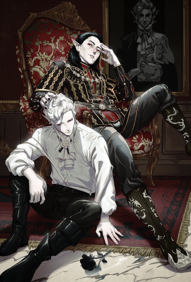 #39BALDURS #BG3 #BaldursGate3 
Astarion and Cazador Szarr