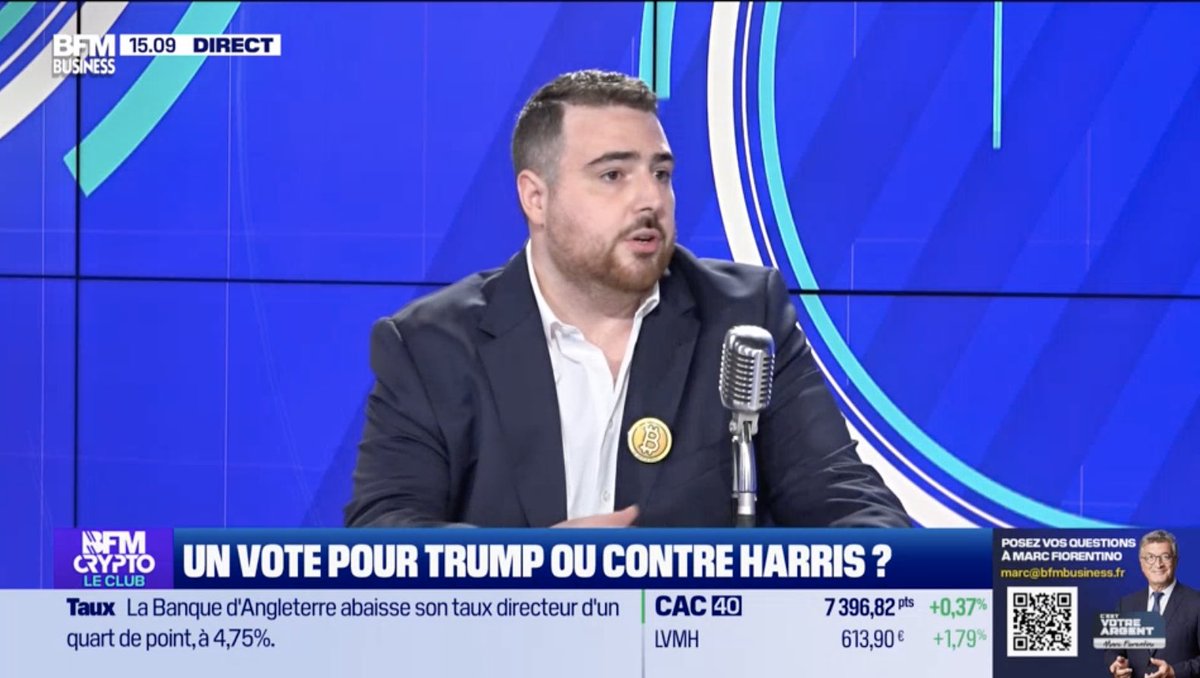 LeCryptoDaily's tweet image. 🔴 Notre CEO @0xBenBTC est en direct sur @BfmCrypto avec @EthanPierse.

👉 Impact des élections américaines sur les cryptos

👉 @Polymarket bientôt interdit en France ?