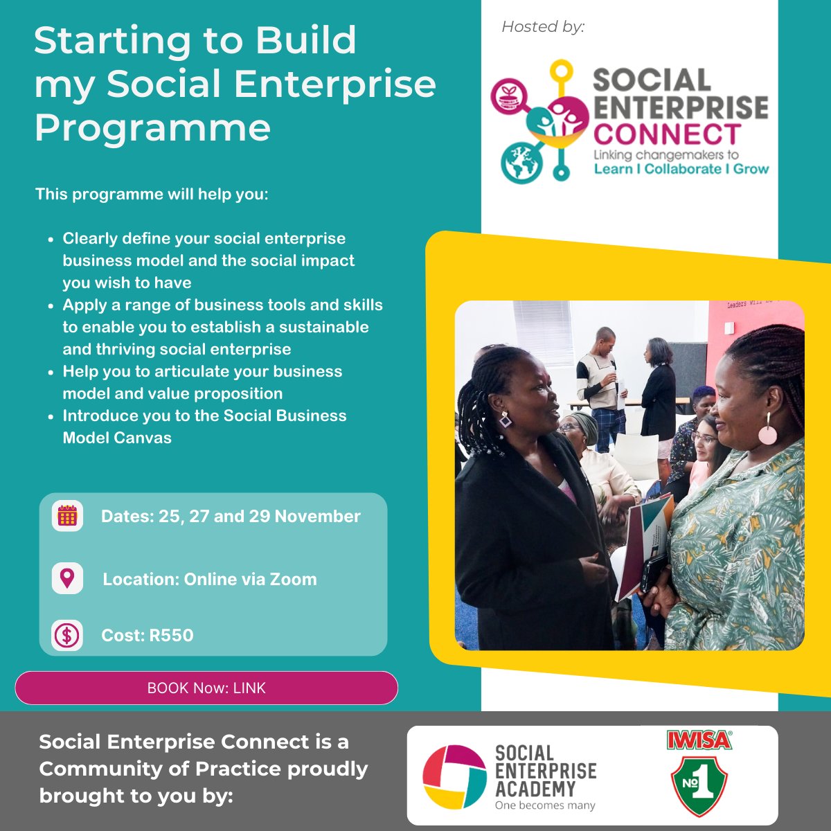 Important Update for Our 'Starting to Build My Social Enterprise' Participants! 🚨

We’ve rescheduled the dates for the ‘Starting to Build My Social Enterprise’ Programme. The sessions will now take place on 25, 27, and 29 November

Register! 👉 bit.ly/Build_SE