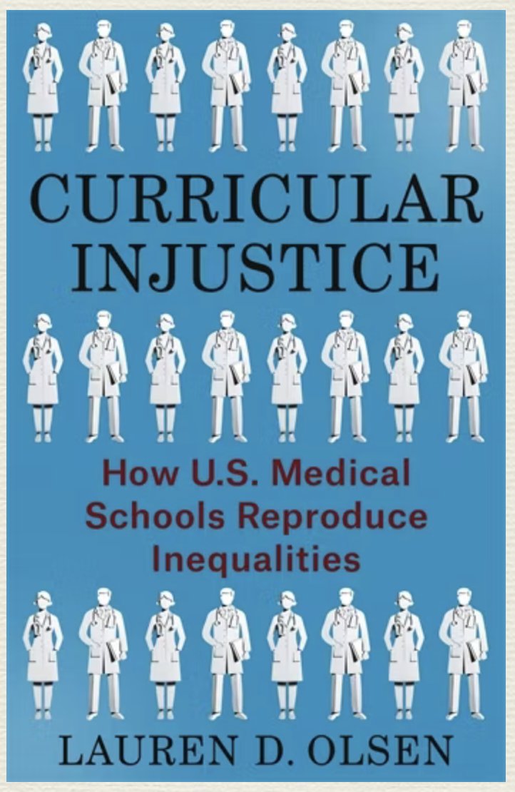 SOCI 255 Medical Sociology is so very lucky to have <a href="/laurendolsen/">Lauren Olsen</a> visiting today <a href="/Vassar/">Vassar College</a> to do a Q&amp;A on her new book, "Curricular Injustice." 

Pick up a copy! It addresses the how social sci &amp; humanities are jankily incorporated into medical education--and why that is bad.