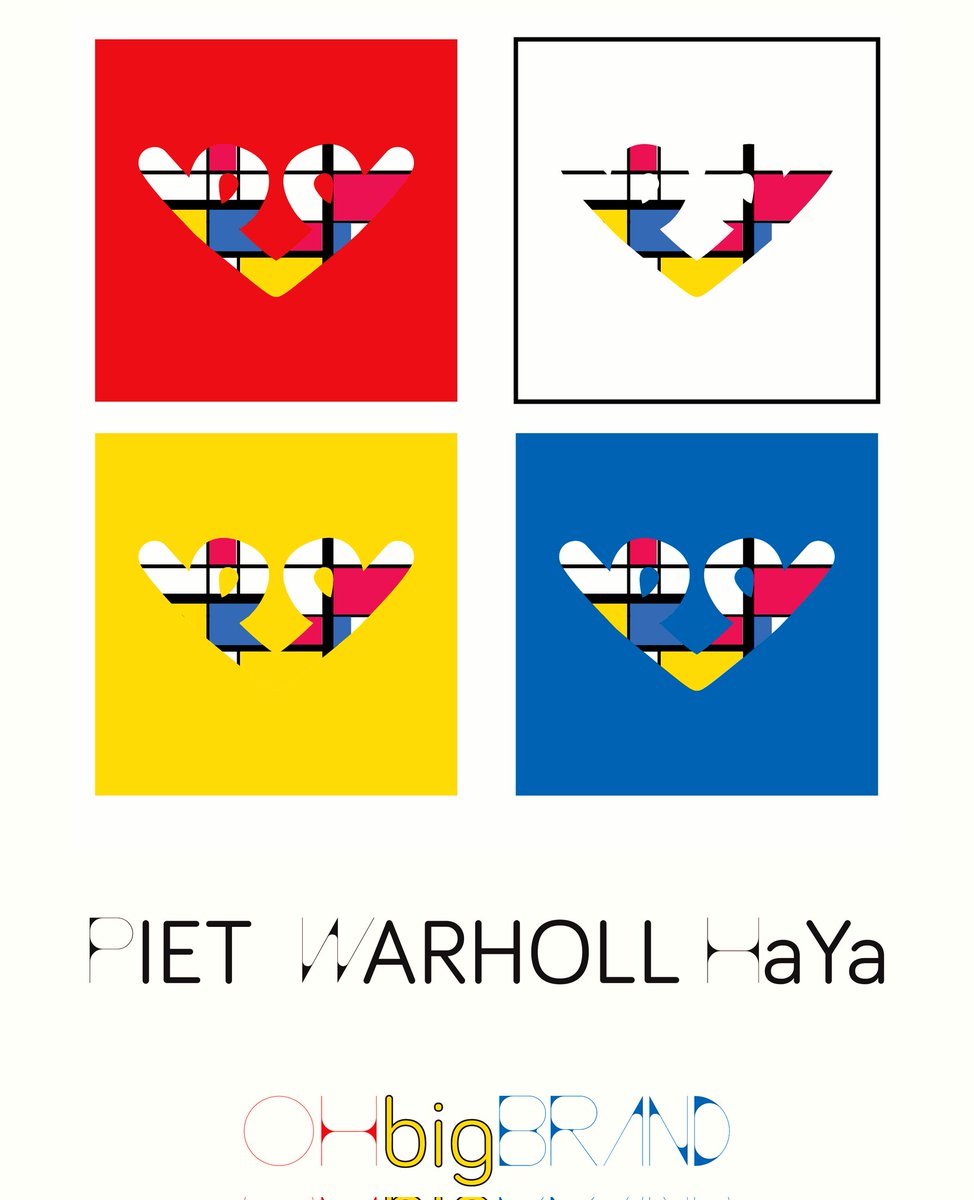 Ohbig_brand's tweet photo. Piet Warholl HaYa https://t.co/35F59uH9kI