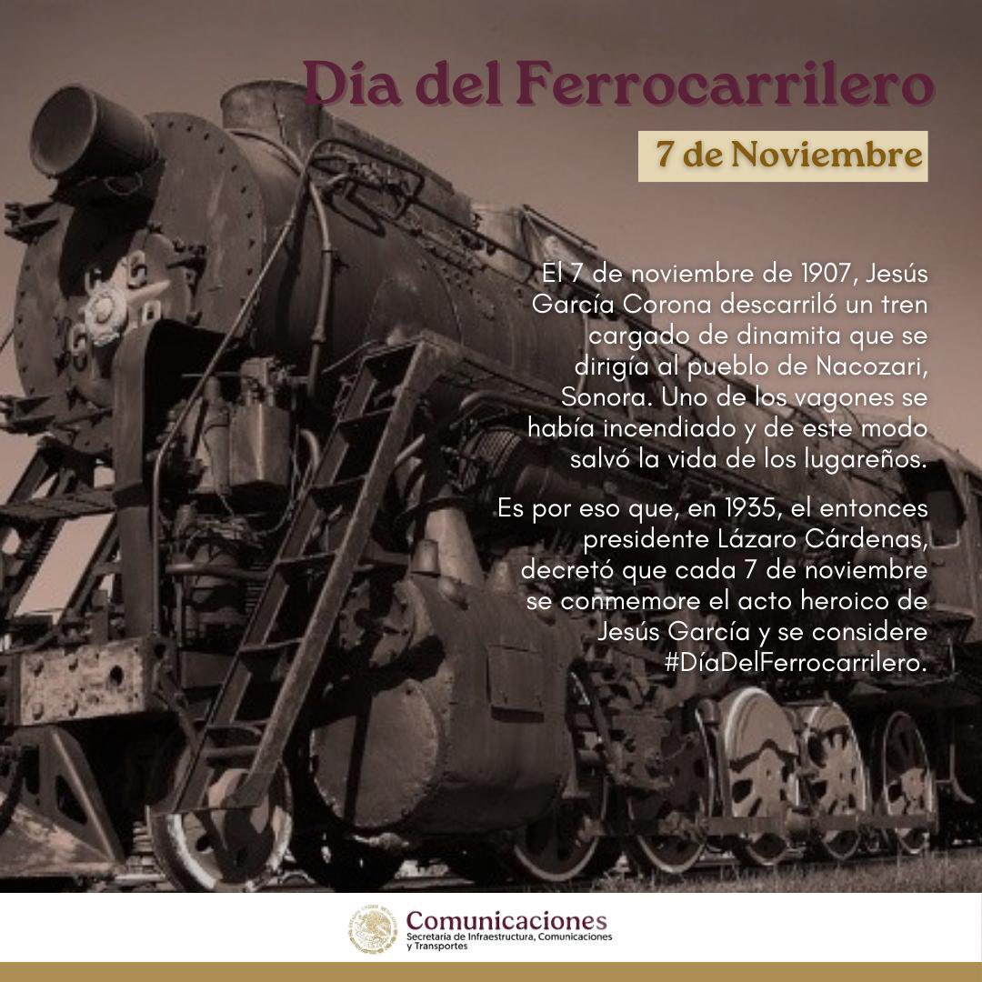 El día de hoy reconocemos la labor que realizan todos los días las y los trabajadores ferroviarios. Felicidades.
