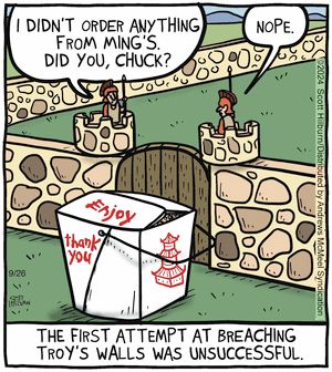 ECrowens's tweet image. #chinesefood #chinesetakeout #trojanhorse #cartoon