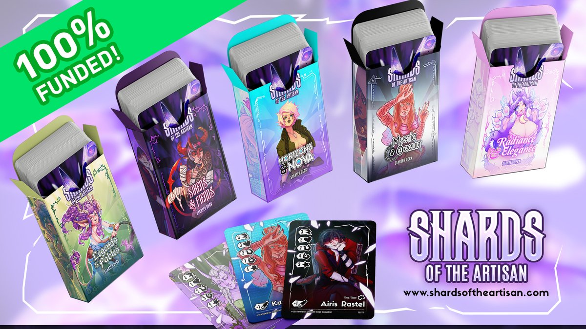 🎉 We’re 100% funded! 🎉
With just 6 days left, Shards of the Artisan has reached its goal - and it’s all thanks to YOU! Our amazing artists are beyond excited, and we’re so grateful for your support!

👉 shardsoftheartisan.com 👈

#ShardsoftheArtisan #SupportArtists #ThankYou