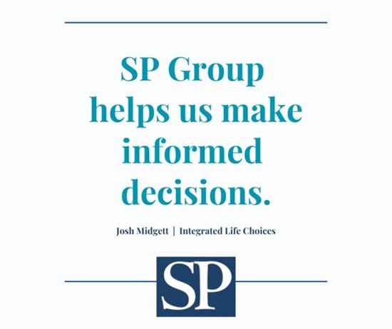 SPGroupPC's tweet photo. “SP Group offers insight and knowledge for us to use while making decisions and strategically plan for the future.” – Josh Midgett, Integrated Life Choices

Contact us to set up a tax planning meeting at https://t.co/m5Bnc1Ps3b

#BusinessGrowth #BusinessStrategy #BusinessInsights https://t.co/5cWwhjuaSv