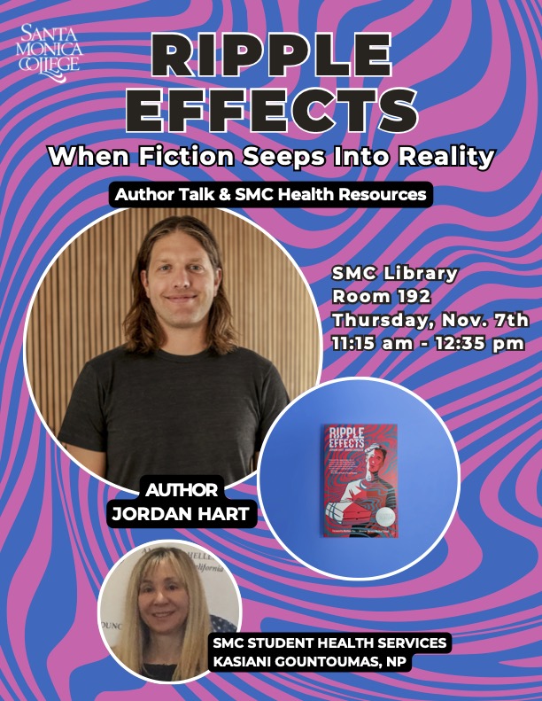 Fanbase Press (@fanbase_press) on Twitter photo .<a href="/SMC_edu/">Santa Monica College</a>'s Student Health Resources is hosting an Author Talk with <a href="/ripplefxcomic/">@RippleFXComic</a>'s Jordan Hart today at 11:15 a.m.! Learn more about the Eisner-nominated #GraphicMedicine series which explores life as a superhero with an invisible illness. (<a href="/Fanbase_Press/">Fanbase Press</a>) .<a href="/SMC_edu/">Santa Monica College</a>'s Student Health Resources is hosting an Author Talk with <a href="/ripplefxcomic/">@RippleFXComic</a>'s Jordan Hart today at 11:15 a.m.! Learn more about the Eisner-nominated #GraphicMedicine series which explores life as a superhero with an invisible illness. (<a href="/Fanbase_Press/">Fanbase Press</a>)
