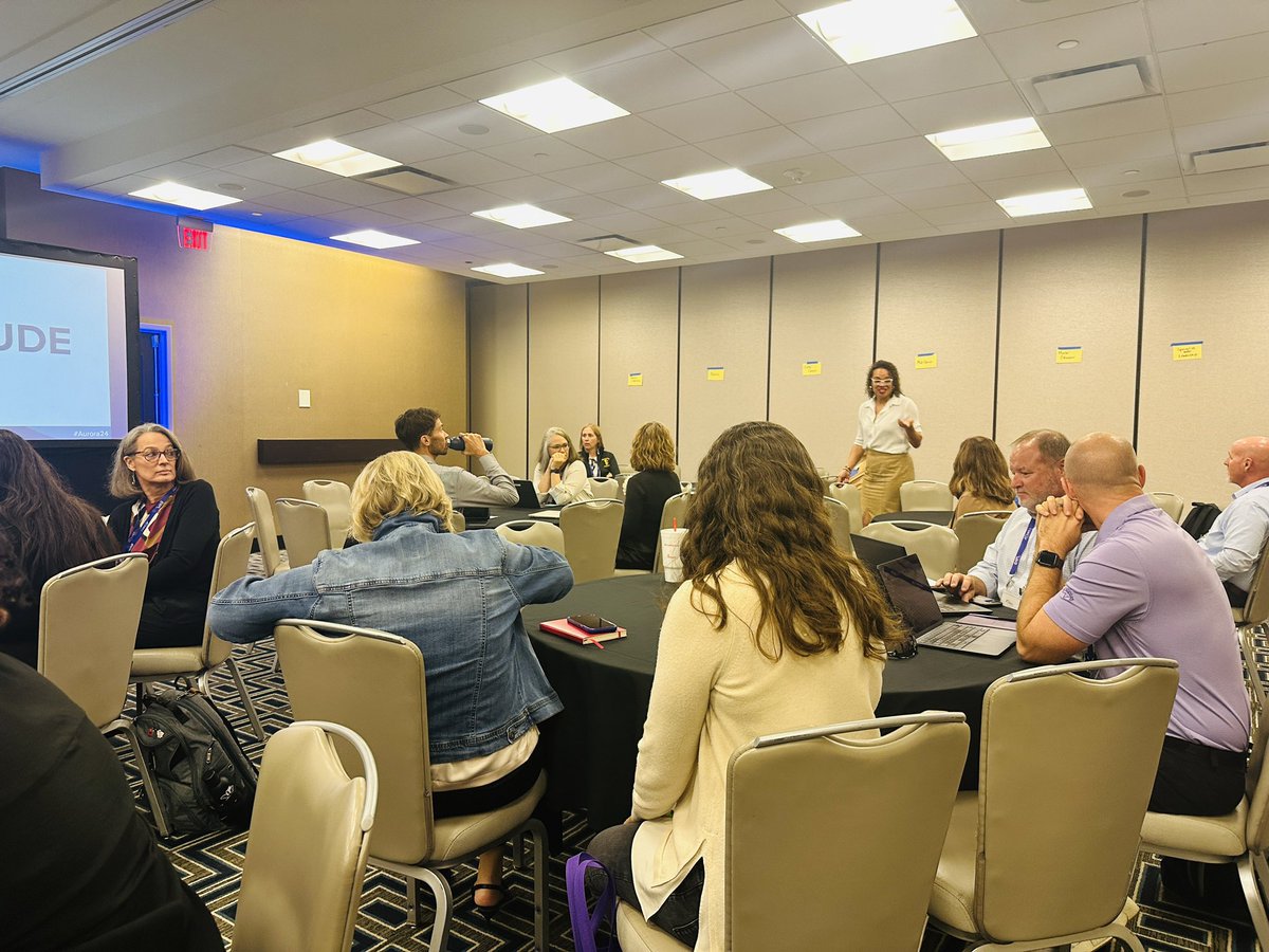 2Revolutions's tweet photo. Grateful for the chance to present and learn at the @Aurora_Inst Symposium! Energized by inspiring conversations and new connections—let’s keep pushing the boundaries of what’s possible in education! #Aurora24 #competencybasededucation #learnercenterededucation https://t.co/Fa64jW5TzO