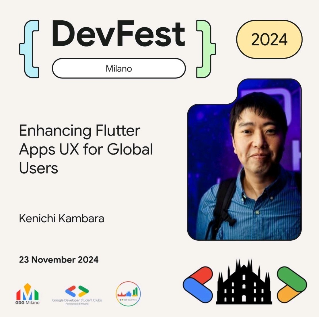 korodroid's tweet photo. Excited to speak at DevFest Milano 2024! Sharing insights as a practitioner of global adaptation gained through travels around the world. Can't wait to connect and share my passion. See you in person soon🙌
https://t.co/uiXWARdIzJ
#Devfest24 #DevFest #DevFestMilano #flutter https://t.co/kLmtH4L5H3
