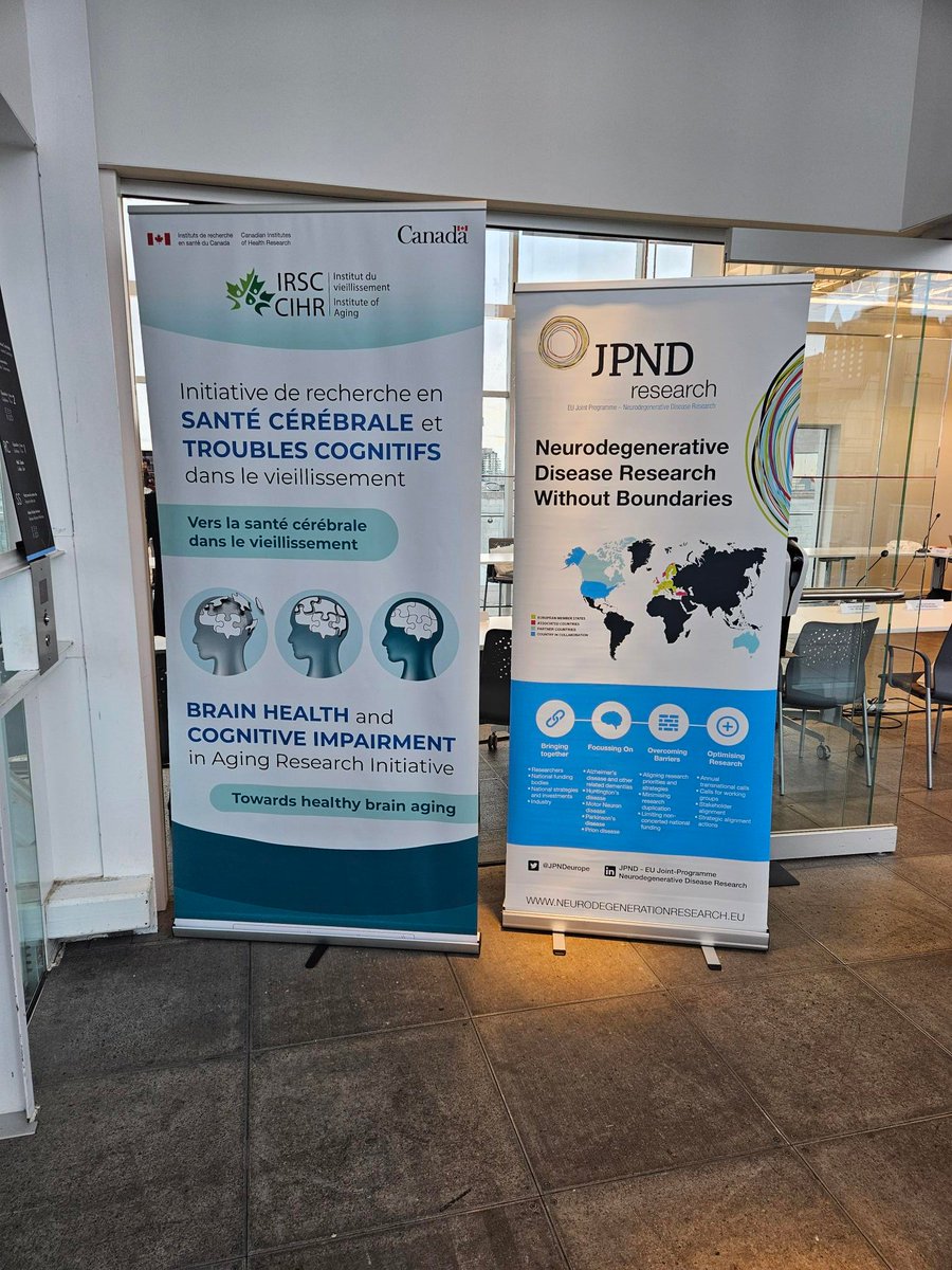 Honoured that CIHR Institute of Aging is hosting the European JPND [Joint Program in Neurodegenerative Diseases] Management Board meeting in Montreal with over two dozen countries attending. Excellent discussions on partnerships to develop international research funding programs