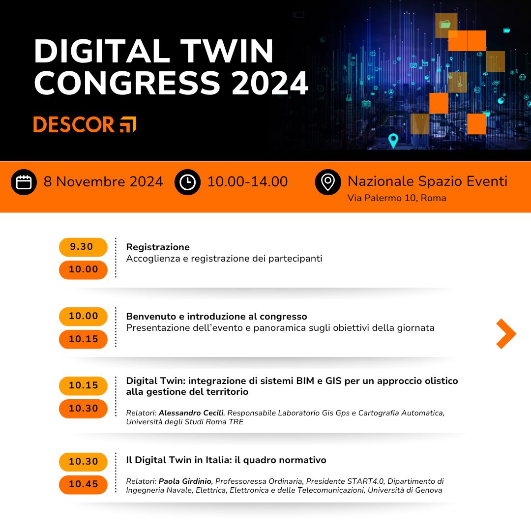 infocadfm's tweet photo. 🚀 Il #DigitalTwinCongress2024 è alle porte!
 
🎤 Scopri il programma completo di domani, esplora tutti gli argomenti e gli speaker > https://t.co/DknJO4A0m2 https://t.co/3iDyK4KLyz