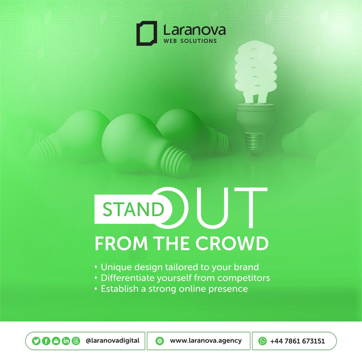 laranovaweb's tweet photo. Invest in a professional online presence! Contact us to learn more about custom website design and take your business to the next level!

#CustomWebsiteDesign #WebDevelopment #DigitalMarketing #OnlinePresence #BusinessGrowth Donald Trump Elon Musk Eko Atlantic https://t.co/aZiArz9H8u