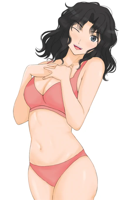 前に描いた絵を修正再掲#いいおなかの日 #棚町薫 