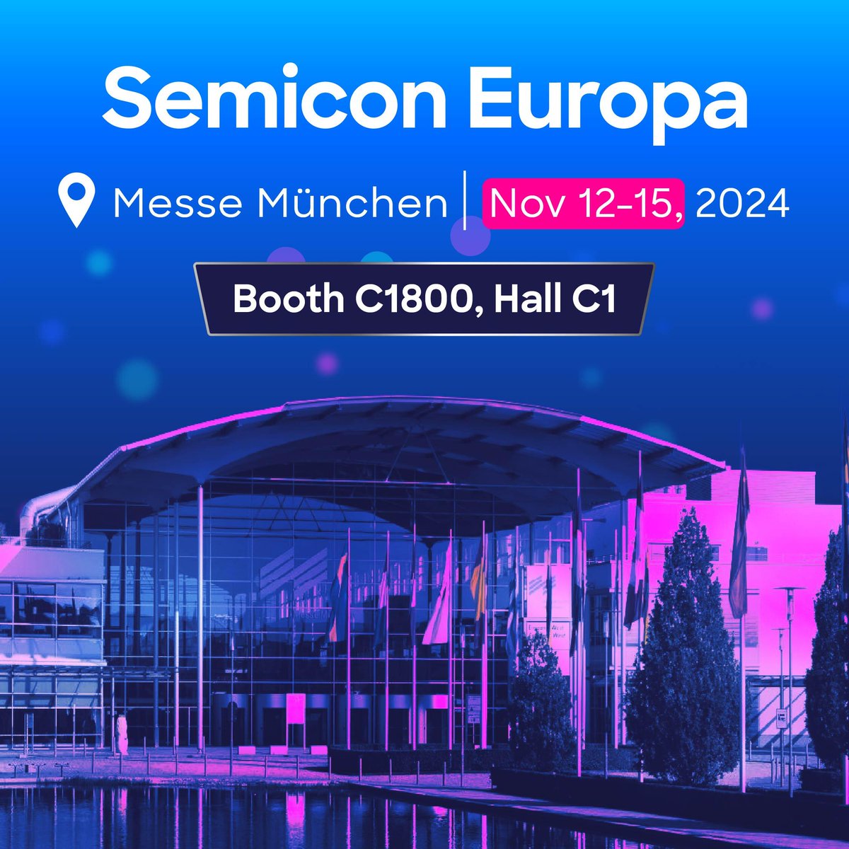 SyftTechs's tweet image. Find Syft at Semicon Europa to get a live demo! Hall C1, Booth C1800 will be filled with SIFT-MS experts to discuss your application needs.