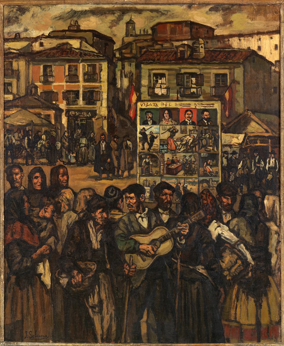 Imagen: José Solana, “El cartel del crimen” (El ciego de los romances), ca.  1920 Colección Cassacuberta Marsans