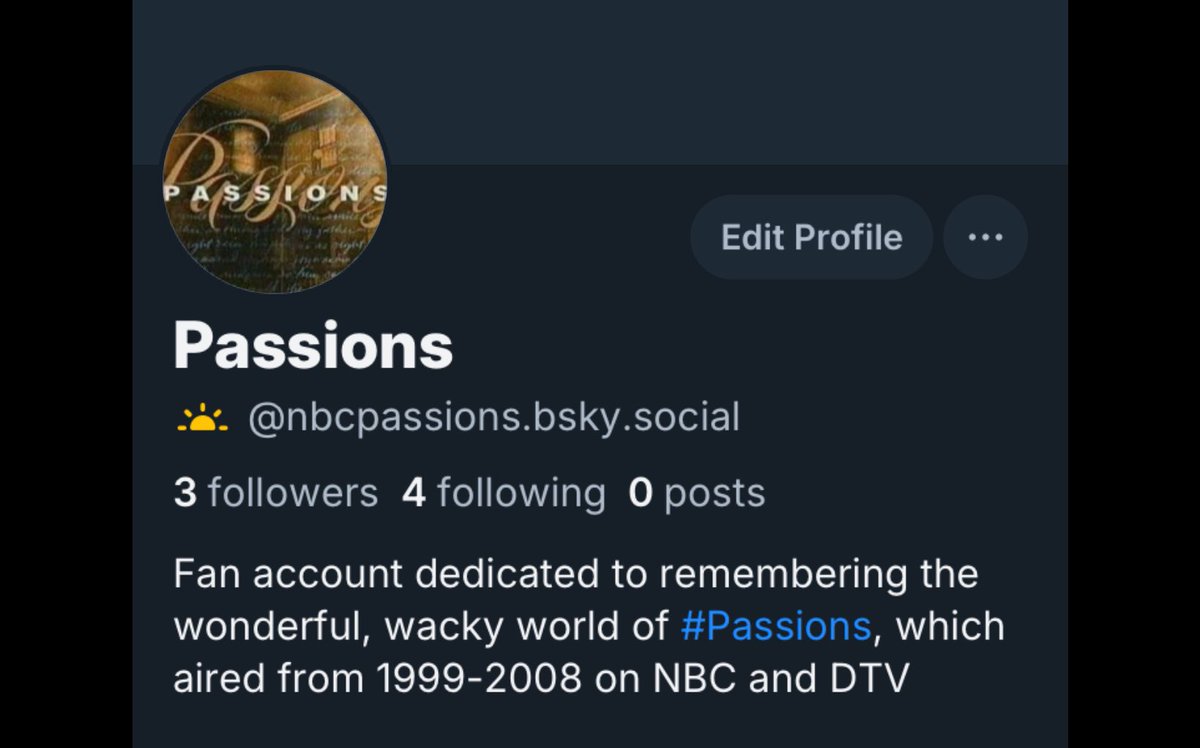 Passions tweet media