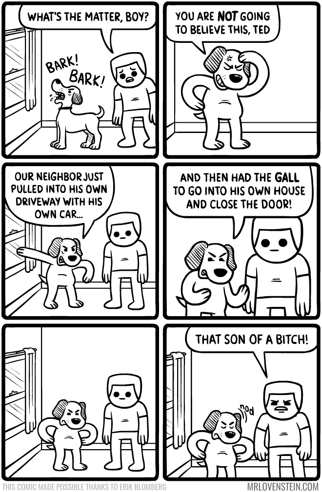 like he owned the place 