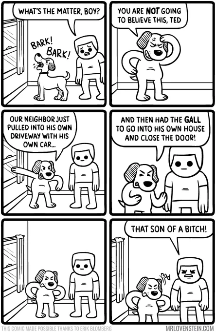 like he owned the place 