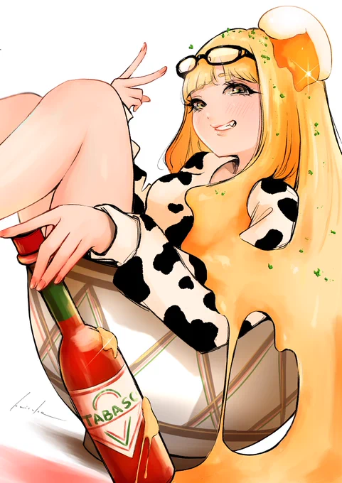 チー牛ガール#イラスト 