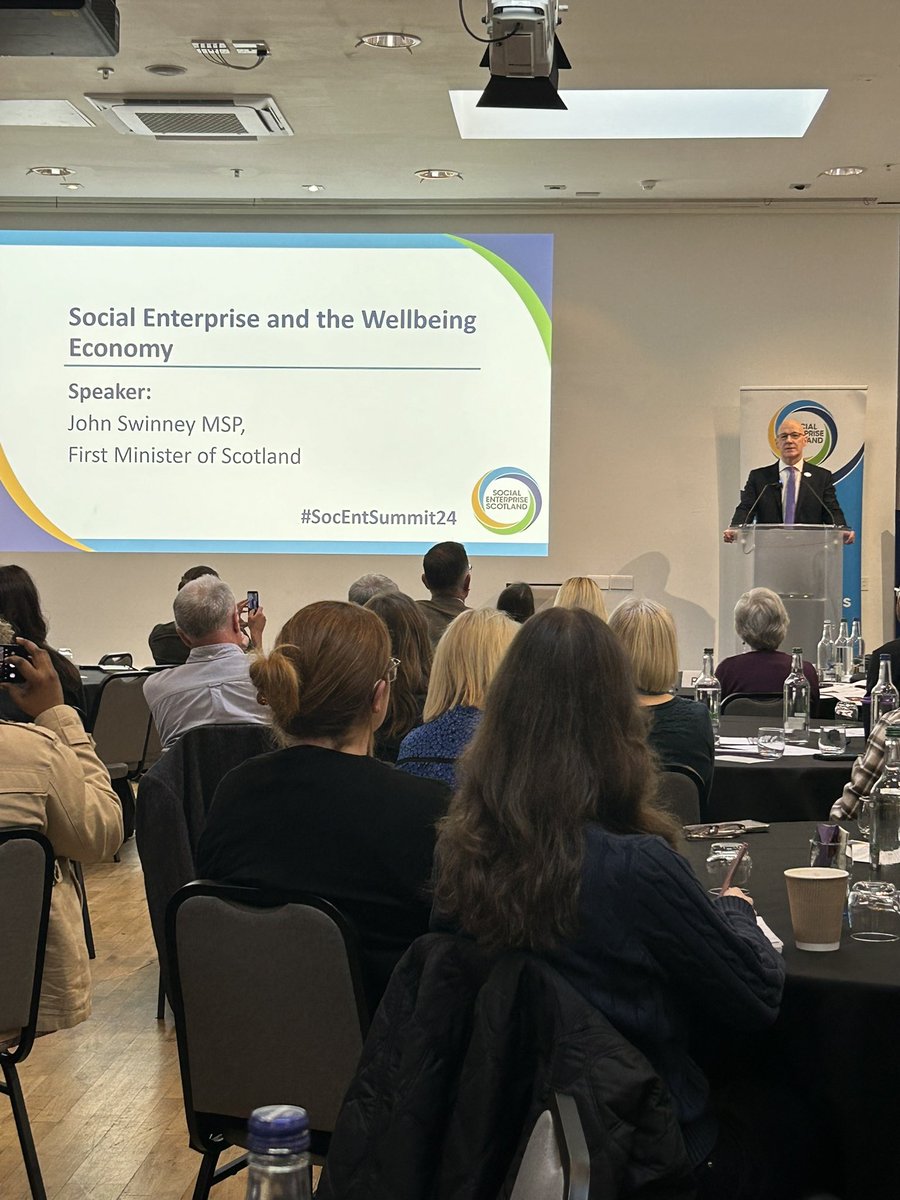 “We must be prepared to do business differently. 

We have to create space for new models in public service delivery. 

Social enterprise is crucial to a vibrant Scottish economy and Scottish society.” <a href="/JohnSwinney/">John Swinney</a> First Minister of Scotland at #SocEntSummit24. Hear hear!!