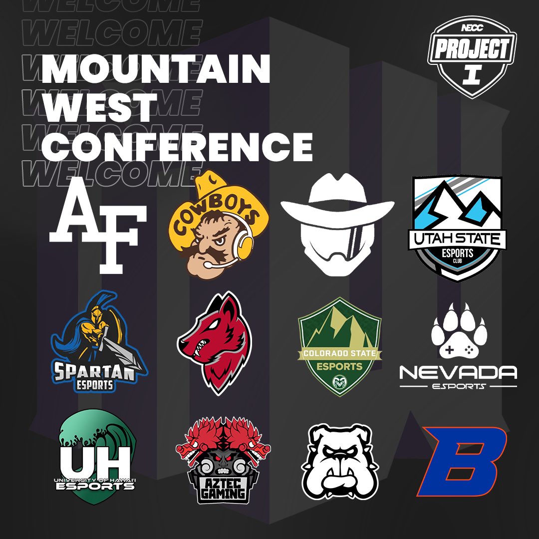 🚨 CONFERENCE ANNOUNCEMENT 🚨

We're proud to welcome the membership of the <a href="/MountainWest/">Mountain West</a> to compete in Project I during the inaugural season of competition! 🎮