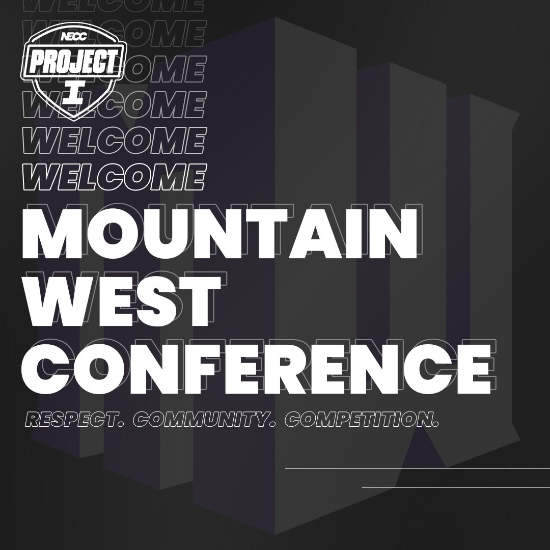 ProjectIEsports's tweet photo. 🚨 CONFERENCE ANNOUNCEMENT 🚨

We're proud to welcome the membership of the @MountainWest to compete in Project I during the inaugural season of competition! 🎮 https://t.co/VP3YjXdTdJ