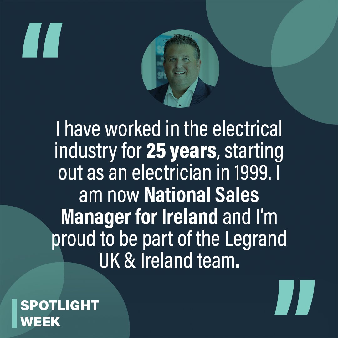 CP_Electronics's tweet photo. As we continue our #SpotlightWeek, we would like to tell you a little more about each member of the team in Ireland. We start with Mark Kenny 👇

#LegrandImprovingLives #LegrandUK #LegrandTrainingAcademy #Dublin https://t.co/XHh5qibjW2