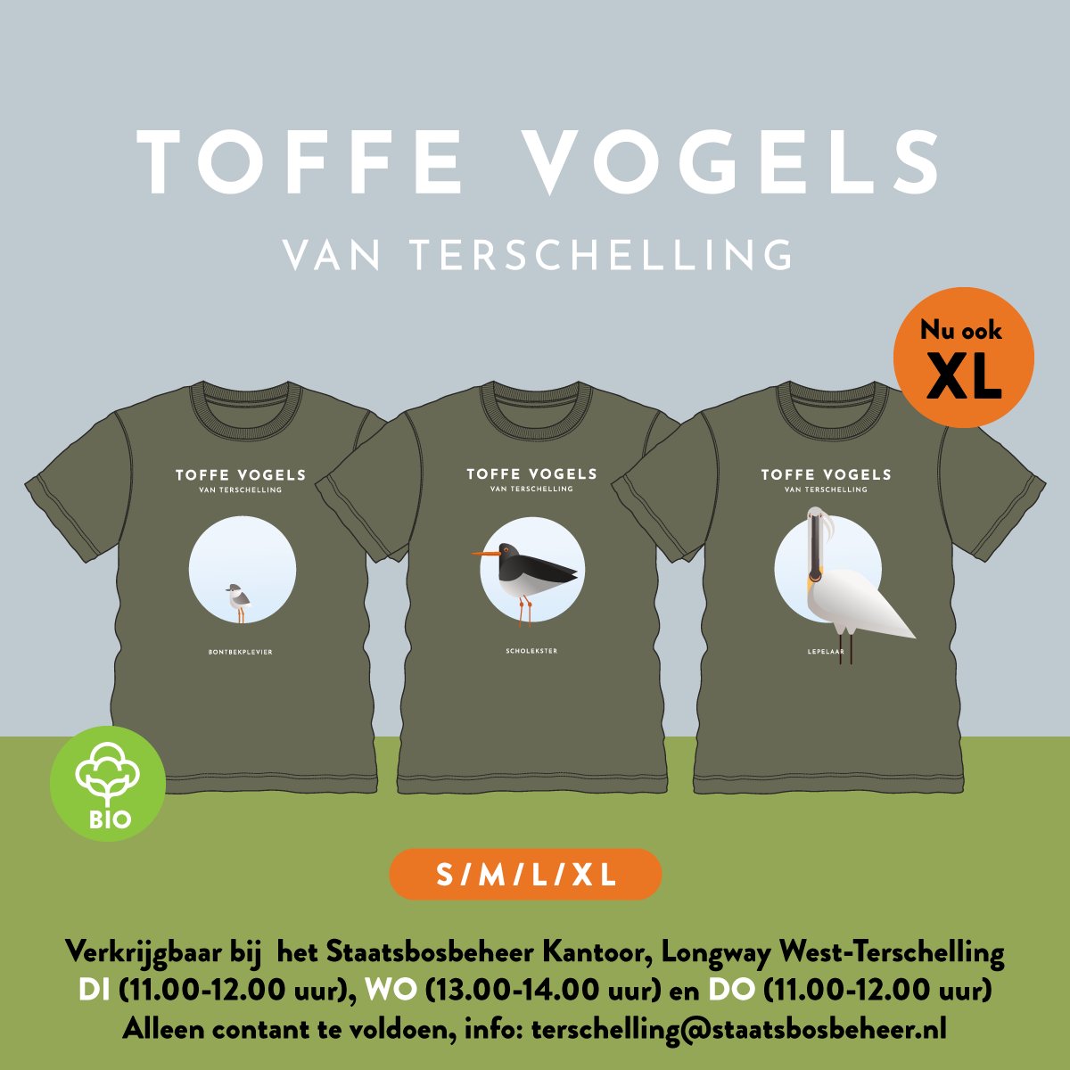 bterschelling's tweet photo. Op  veler verzoek: nieuwe maten, XL &amp; Large Dames. Gezien de  Natuurschuur in winterrust is, te koop bij het Staatsbosbeheer Kantoor  (Cash Only). #delenislief #terschelling https://t.co/CUnpJfjR8X