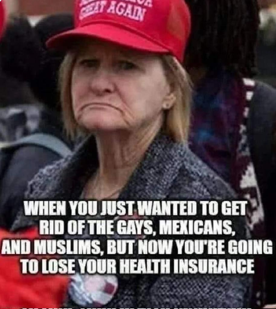 Losing their Social Security and Medicare. Nice!
