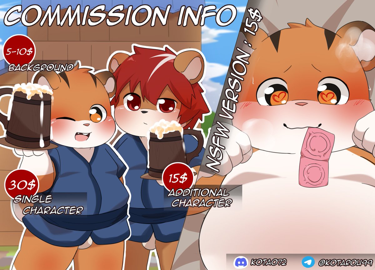 comms are open! feel free to send me message if you interested ^^