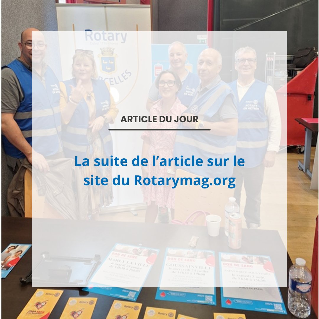 rotarymagfr's tweet photo. DE NOUVEAUX DONNEURS DE SANG SE MOBILISENT

Vous pouvez vous abonner à notre magazine : ​​https://t.co/ss9f4ky1Pd

N’hésitez pas à interagir avec le contenu pour soutenir nos Rotariens et encourager les actions qu’ils mènent.

#rotary #rotaryinternational #luttecontrelesmaladies https://t.co/rwkIzlrMDJ
