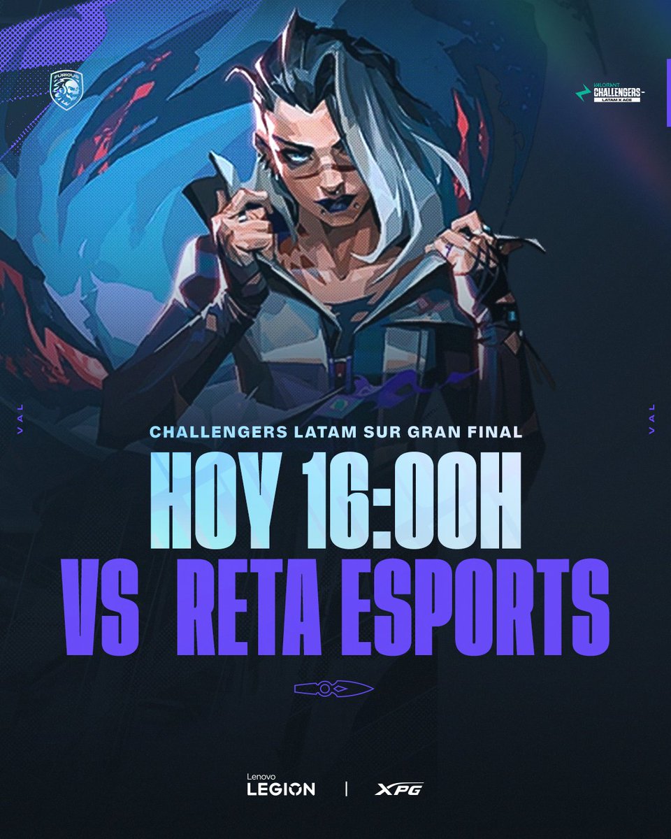 Furious Gaming (@furiousgamingla) on Twitter photo DΓA DE GRAN FINAL π₯π
π <a href="/retaesports/">RETA Esports</a>
β° 16PM π¦π·π¨π±
πΊ twitch.tv/valorant_la DΓA DE GRAN FINAL π₯π
π <a href="/retaesports/">RETA Esports</a>
β° 16PM π¦π·π¨π±
πΊ twitch.tv/valorant_la
