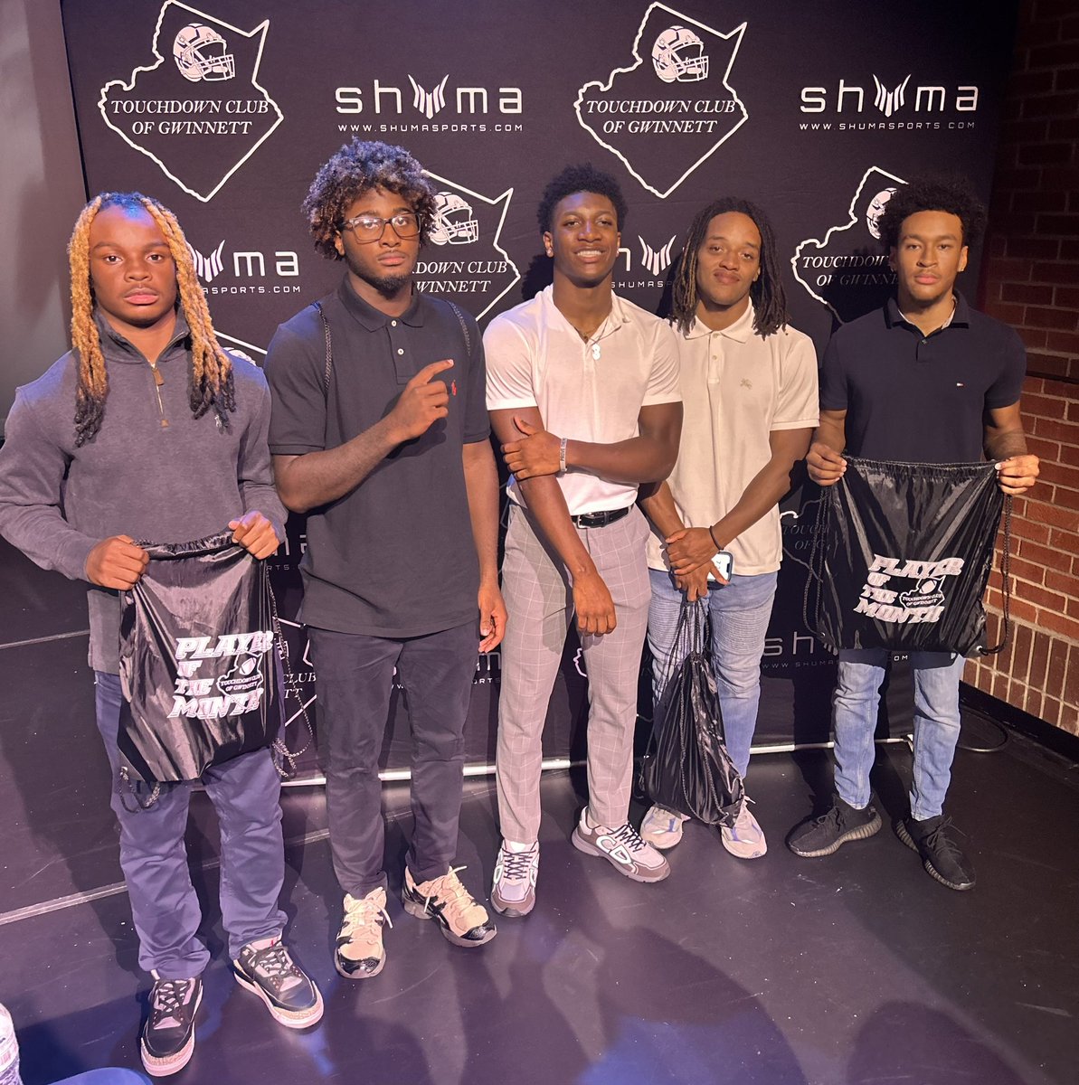 CoachJWinchell's tweet photo. #PraiseYah Congratulations to my guys who won Player of the Month for #NorX🏈 @imKobeRobinson @Dillonkmohammed @LionelBurnsIII @Esias_Tompkins @THEJORDANMADURO Love this Group of seniors to LIFE. #More2Come #WeBuildChampions🏆 #BIA #BITFW #GwinettTDClub https://t.co/lcAK70EgEW