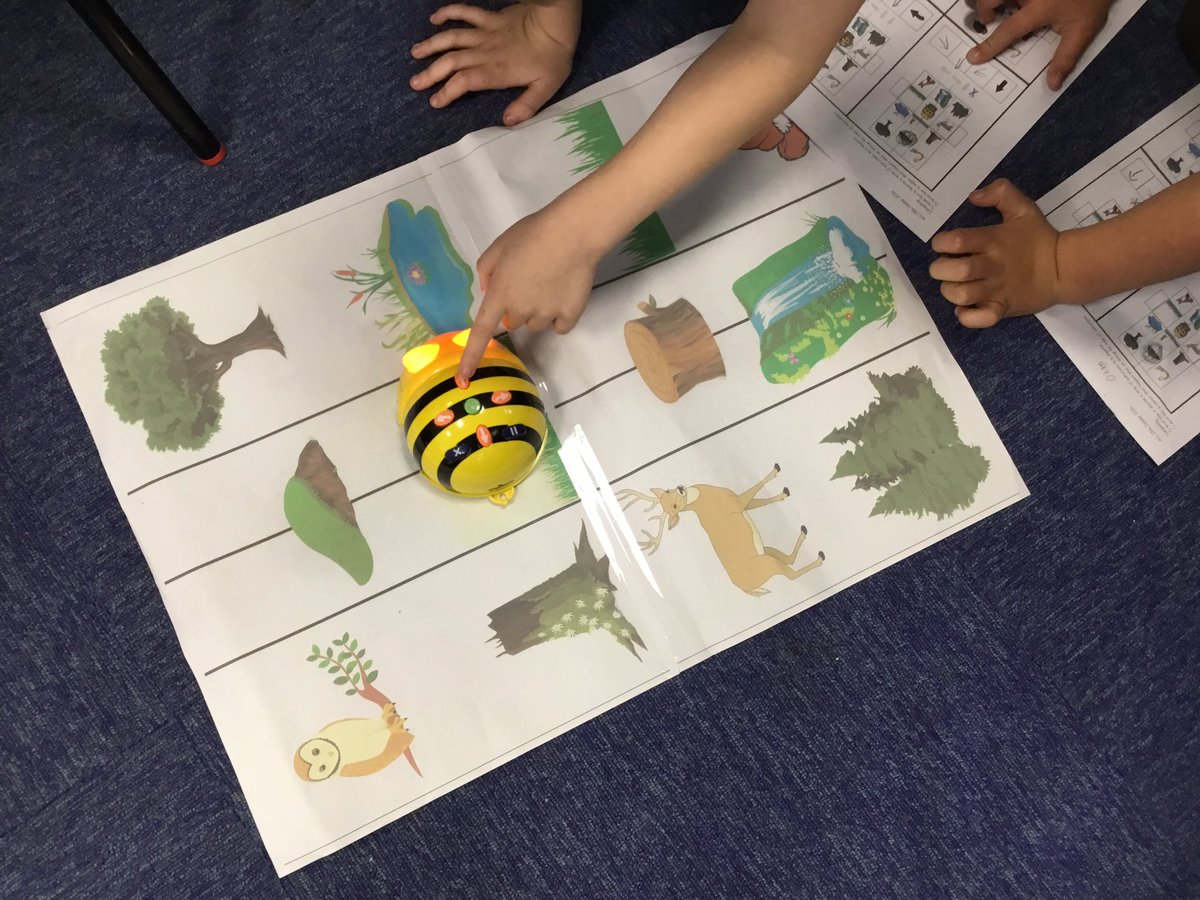 GlowwormsStF's tweet photo. Eeek! The beebots are out and about 🐝 https://t.co/gDHiuqRitb